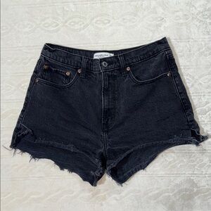 Abercrombie & Fitch Black Denim Shorts